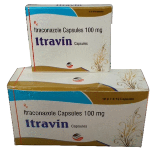 Itravin 100 mg Capsule | Itraconazole 100mg Capsule is an antifungal