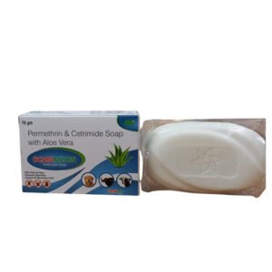 Scabimoon Soap | Permethrin, Cetrimide, Alovera Soap