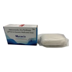 Mycociz soap | Ketoconazole 2% w/w, Zinc Pyrithione 1% w/w, Aloe vera Soap