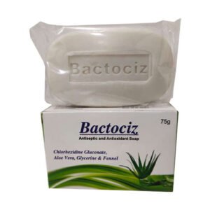 Bactociz soap | Chlorhexidine 1%, Aloe vera, Glycerine & Fennel Soap